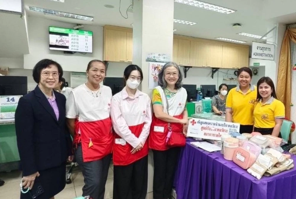 Moshi Moshi "Give Happiness" Campaign Supporting Organ Donation at the Thai Red Cross Organ Donation Center